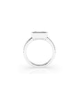 14k Emerald Pave East West Bezel Ring
