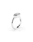 14k Pear East West Bezel Ring