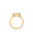 14k Pear East West Bezel Ring