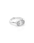 14k Oval East West Bezel Ring
