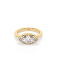 14k Marquise East West Bezel Ring