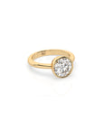 14k Round Bezel Ring