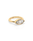 14k Marquise East West Bezel Ring