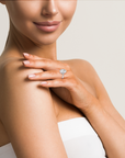14k Oval Bezel Ring