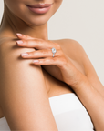 14k Pear East West Bezel Ring