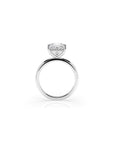 14k Princess Cut Solitaire Ring | Hidden Halo