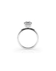 14k Radiant Solitaire Ring | Hidden Halo