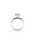 14k Round Solitaire Ring | Hidden Halo