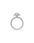 14k Pear Shape Triple Pave Ring