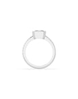 14k Ascher Pave Bezel Ring
