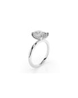 14k Cushion Cut Solitaire Ring | Hidden Halo
