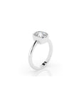 14k Cushion Bezel Ring
