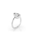 14k Pear Shape Bezel Ring