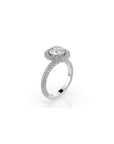 14k Round Triple Pave Ring