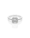 14k Ascher Pave Bezel Ring