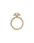 14k Round Triple Pave Ring
