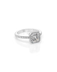 14k Ascher Pave Bezel Ring