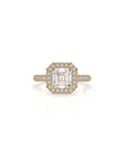 14k Ascher Triple Pave Ring