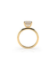 14k Ascher Solitaire Ring | Hidden Halo