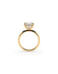 14k Princess Cut Solitaire Ring | Hidden Halo