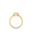 14k Cushion Bezel Ring