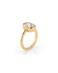 14k Oval Bezel Ring