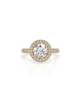 14k Round Triple Pave Ring