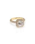 14k Ascher Triple Pave Ring