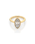 14k Marquise Bezel Ring