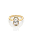 14k Oval Bezel Ring