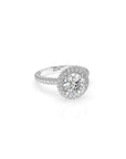 14k Round Triple Pave Ring
