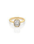14k Cushion Bezel Ring