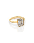 14k Emerald Bezel Ring