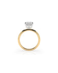 14k Ascher Solitaire Ring | Hidden Halo