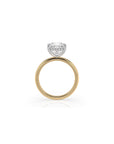 14k Princess Cut Solitaire Ring | Hidden Halo