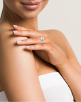 14k Cushion Bezel Ring