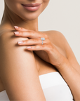 14k Radiant Solitaire Ring