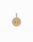 14k Diamond Halo Zodiac Necklace