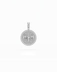 14k Diamond Halo Zodiac Necklace