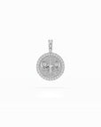 14k Diamond Halo Zodiac Necklace