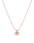 14k Petite Evil Eye Diamond Necklace