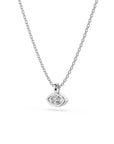 14k Petite Evil Eye Diamond Necklace