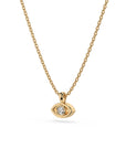14k Petite Evil Eye Diamond Necklace
