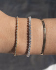 14K Micro Bezel Tennis Bracelet | 1 Carat