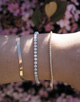 14K Micro Bezel Tennis Bracelet | 1 Carat