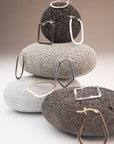 Gold Filled Flat Oval Hoops