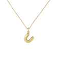 14k Bubble Letter Necklace