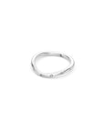 14k Curved Diamond Luna Stacker