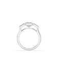 14k Emerald-Cut Axis Bezel Ring
