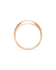 14k Little Marquise Diamond Dome Ring